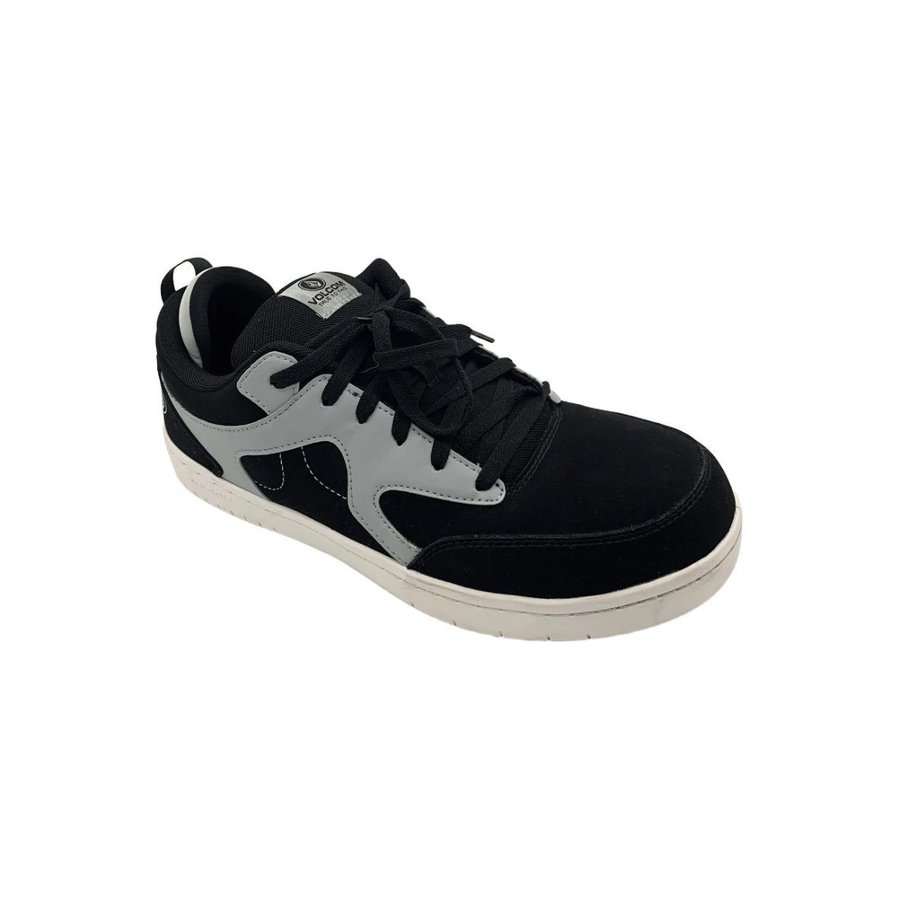 Volcom Men's Vitals EH Comp Toe Sneakers Rinsed Black/Tower Grey - Wide